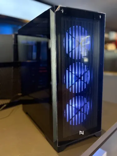 Gabinete Gamer Neologic Titan, ATX, Vidro Temperado, Com 3 Fans RGB, Preto