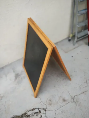 Placa cavalete dupla para comércio 