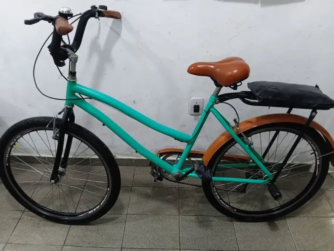 Bicicleta praiana 18 marchas aro 26 aero rolimã + garuperia ( parcelo no cartão)
