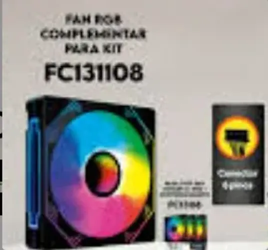 FAN 120MM HAYOM FC1308 P/ CONTROLADORA PRETA