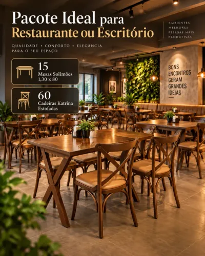 KIT OPORTUNIDADE PARA RESTAURANTES, CAFÉS E ESCRITÓRIOS