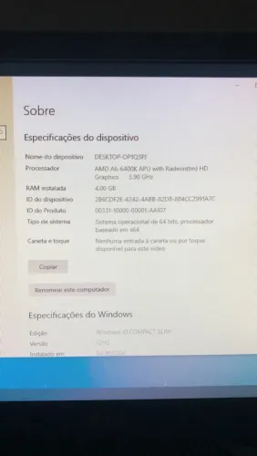 PC VENDER RÁPIDO ACEITO TROCA E PFERTA
