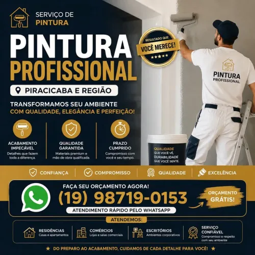PINTURA PROFISSIONAL EM PIRACICABA E REGIÃO