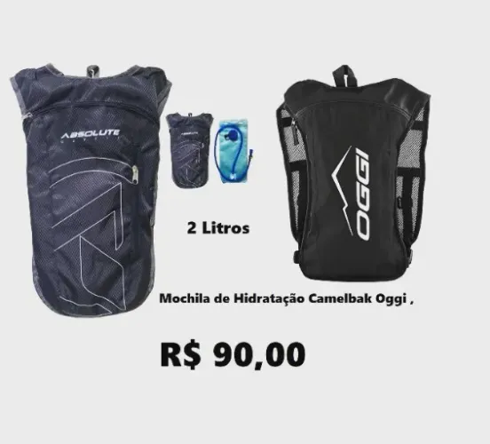 Mochila Hidratação absolute Oggi Nero 2litros