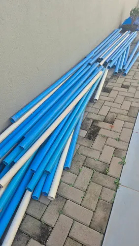 Canos de PVC irrigação
