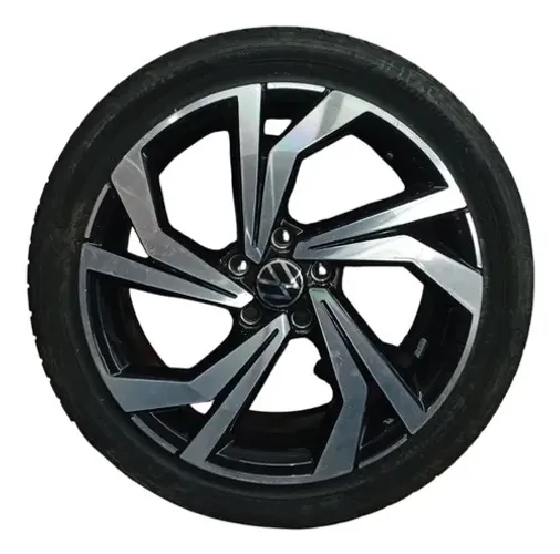 Roda Riscada Pneu Meia Vida Volkswagen Jetta Gli 2024 Cinza