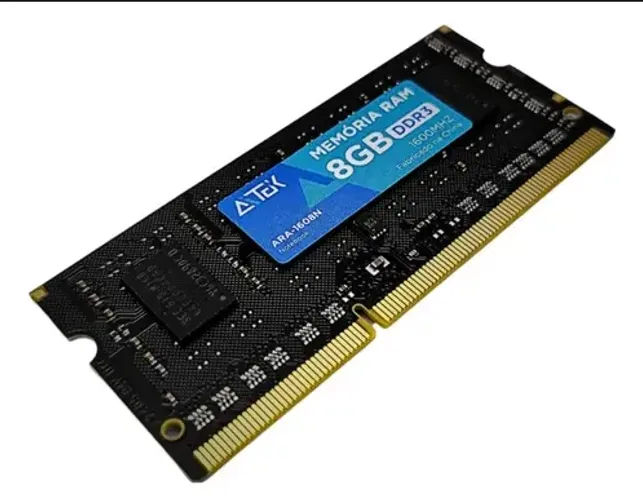 Memória NOVA Ram 8gb Ddr3 1600mhz Notebook