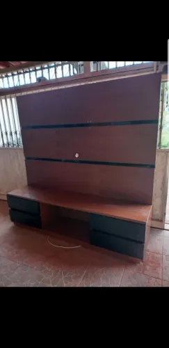Rack com painel de tv