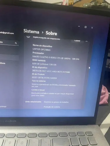 Notebook asus I5