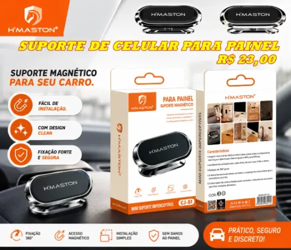 Suporte e Carregador Veicular Preços Variados