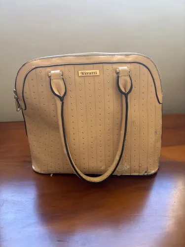 Bolsa de mão creme
