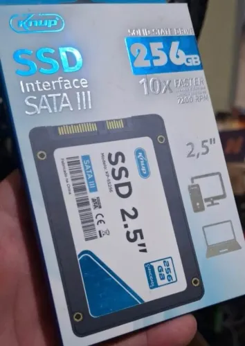 Ssd 256gb sata 3 Knup novo/ caixa 290 R$