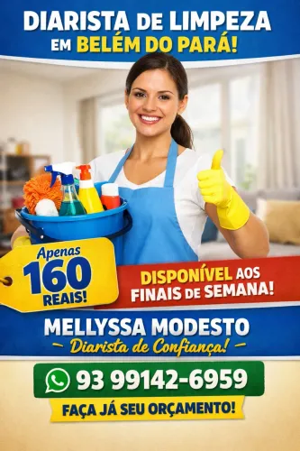 Diarista e babá com experiência 