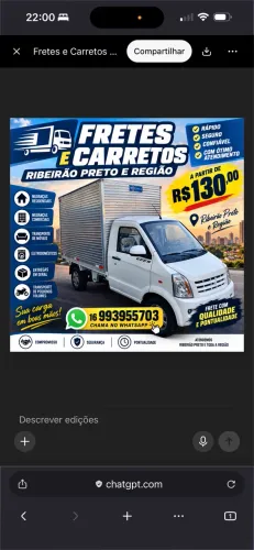 FRETES RIBEIRÃO PRETO E REGIÃO