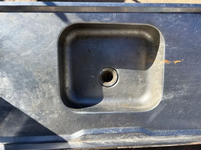 Pia de Inox para Cozinha com Cuba Integrada (Usada) 1x55