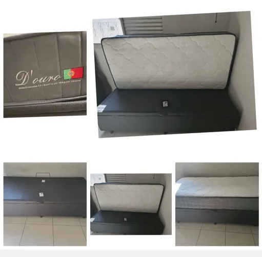 Cama solteiro (colchão+box ) retirar não entrego 