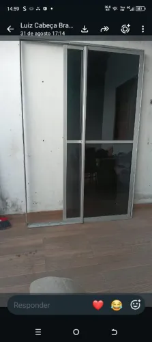 Vendo porta de vidro