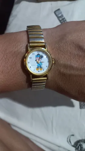 Relógio Feminino Vintage Minnie Mouse Disney - Movimento Japonês (Miyota) - Funcionando