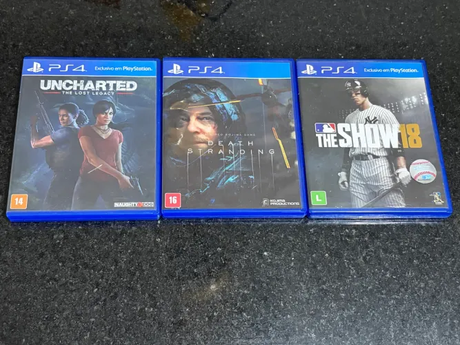 3 Jogos PS4 | Death Stranding + Uncharted: Lost Legacy + MLB The Show 18