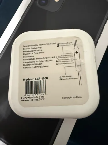 Fone original iPhone conector Lightning