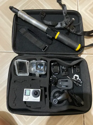 Gopro hero 4 com mais de 15 acessórios 