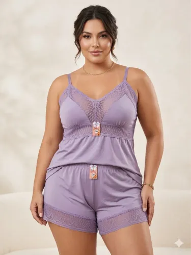 BABY DOLL DE MALHA COM RENDA