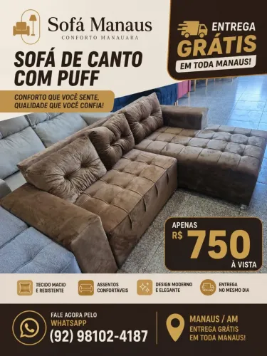 Sofá de canto c chaise pronta entrega!!!!