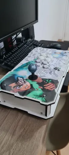 Controle arcade fighting stick edição Wiki Yu Yu Hakusho
