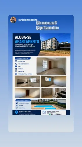Alugo APARTAMENTO - Avenida Cristalina - FORMOSA-GO 