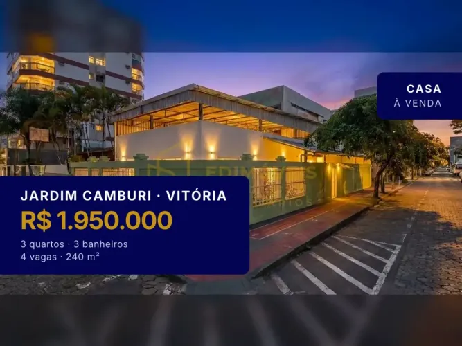 Linda Casa em Jardim Camburi: Ideal para Residência ou Comércio!