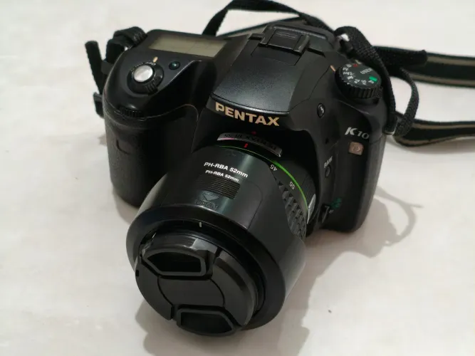 Câmera Pentax K10D com lente 18-55mm - Abaixei o valor
