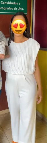 Macacão Cortelle Branco TAM M