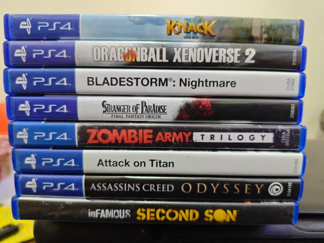 Lote jogos ps4 jogos raros.