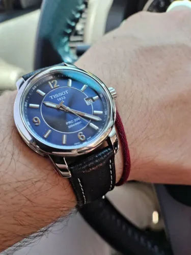 Relógio Tissot PRC 200 Azul Sunburst - FULL SET