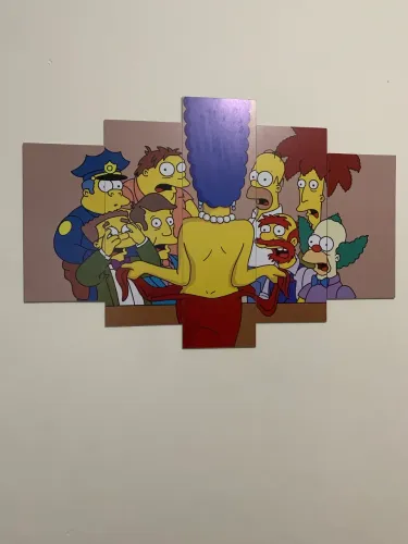 lote de quadros dos simpsons