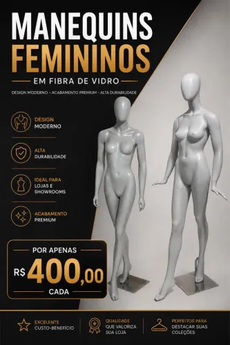 Manequim Fibra de Vidro Feminino 