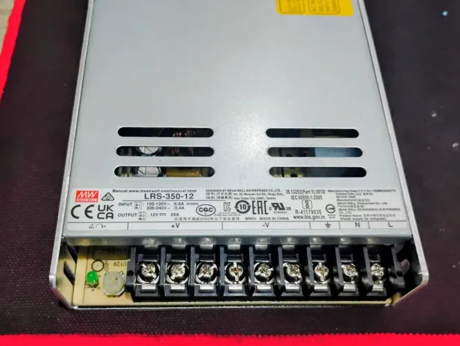 Fonte Chaveada Mean Well LRS-350-12 (12V 29A 350W) - Nova