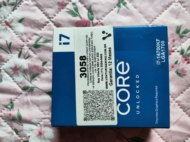 Intel Core i7-14700KF 20 Cores 28 Threads LGA1700 Completo na Caixa