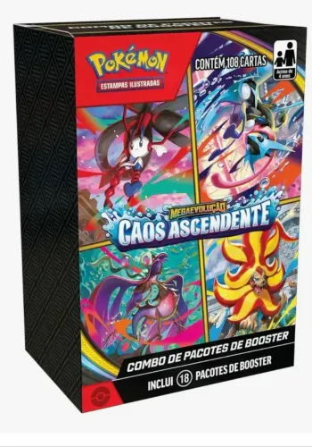 Mini BB Pokémon TCG - Caos Ascendente - 18 Booster