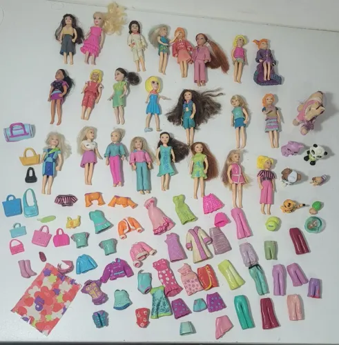 Polly Individual ou Lote Polly Pocket completo - 23 bonecas + muitos acessórios!