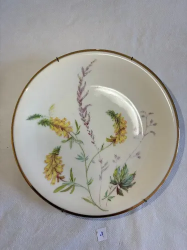 Prato Antigo Porcelana Boêmia Gebrüder Benedikt ? Floral
