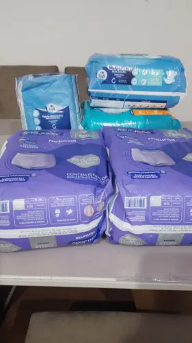 Fraldas geriatrica tamanho G total 100 fraldas
