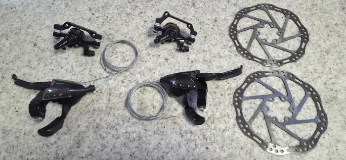 Kit Freio a Disco + Trocadores 21v Bike - Com