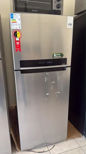 Geladeira Midea Duplex 473 Litros Frost Free Inox 127V - MD-RT611EVD463 (Sem Uso)