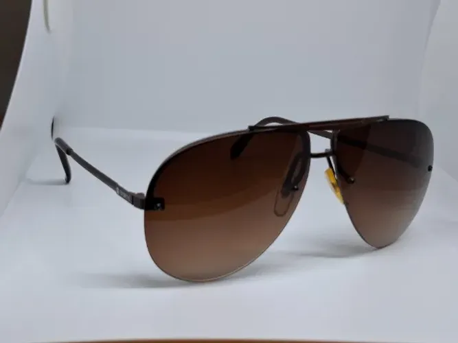 Óculos de Sol Aviador Vintage ABC Sports Anos 80 - Armação Metal Marrom