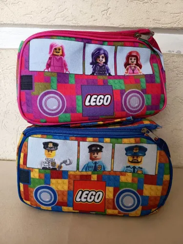 Lancheira Térmica Infantil Estampa LEGO - Rosa ou Azul