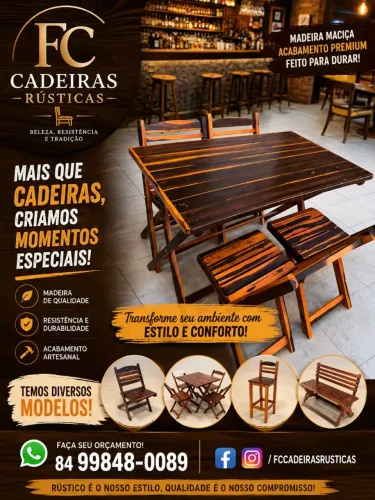 FC CADEIRAS RÚSTICAS 