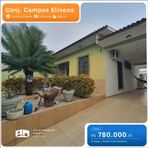 Casa no Conjunto Campos Elíseos - 4 quartos Edícula - Energia Solar