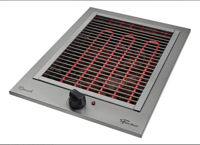 Churrasqueira Elétrica Fischer C/pedra Vulcânica Inox 220v 