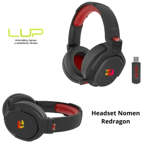 (LOJA FÍSICA) Headset Gamer Redragon, sem fio, Modelos variados